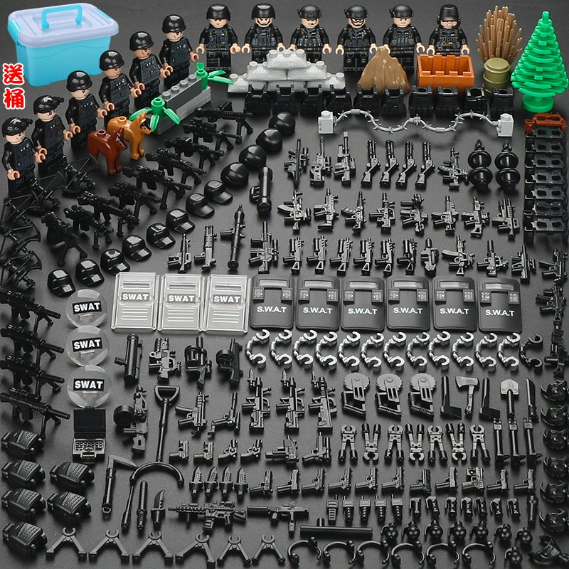 Конструктор с минифигурками (Lego) — военные и полиция, солдаты, техника и аксессуары, наборы