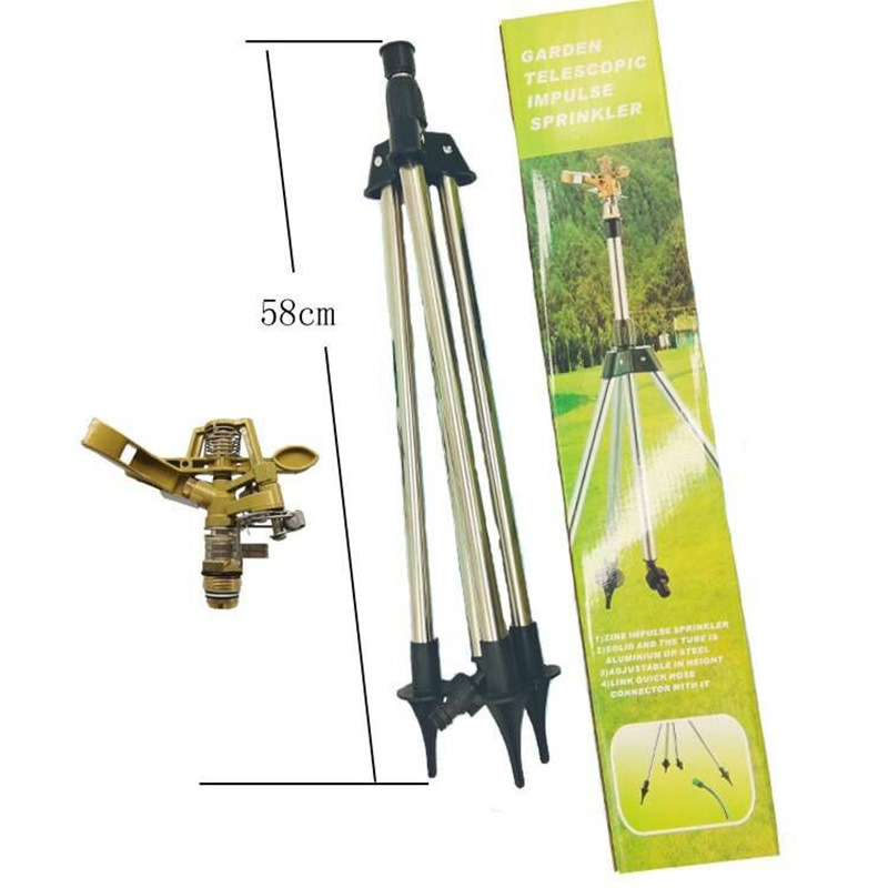 不锈钢三角架草坪摇臂  灌溉喷头  可升降控角锌合金喷水头