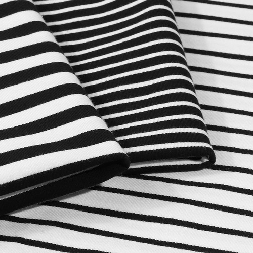 Heavyweight spring and autumn striped long-sleeved T-shirt, soft, simple and versatile, sea soul shirt, inner layering shirt, men and women couples