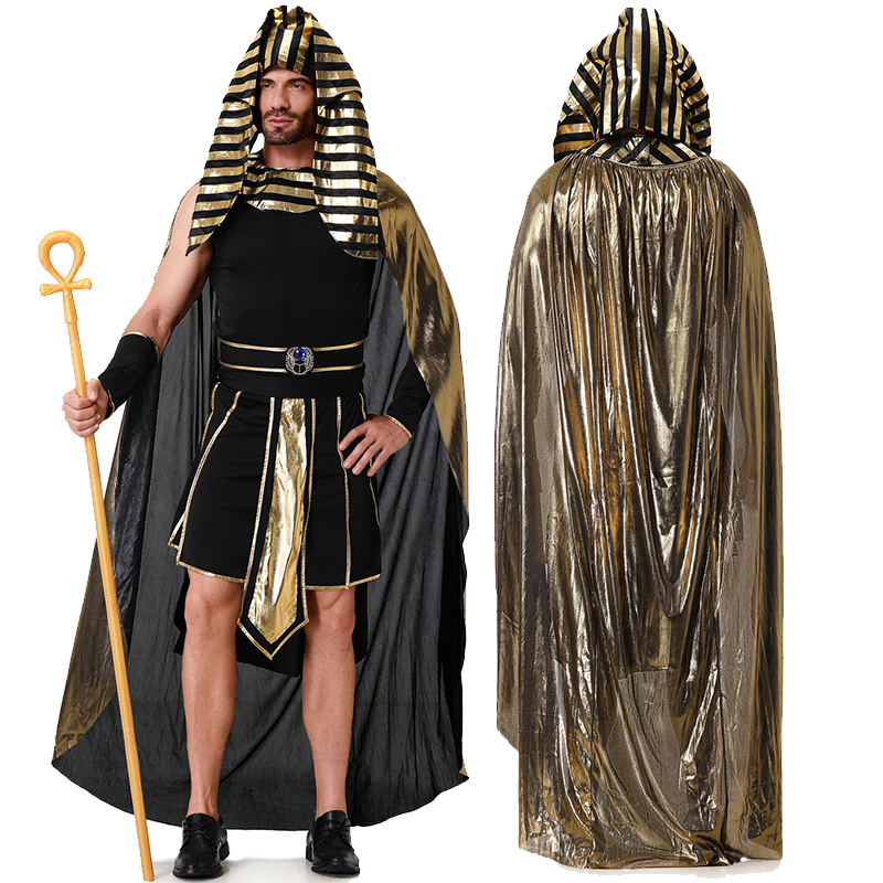 Adult Men's Egyptian Stage Costume Pharaoh Masquerade Party Clothes cosplay Halloween Costume