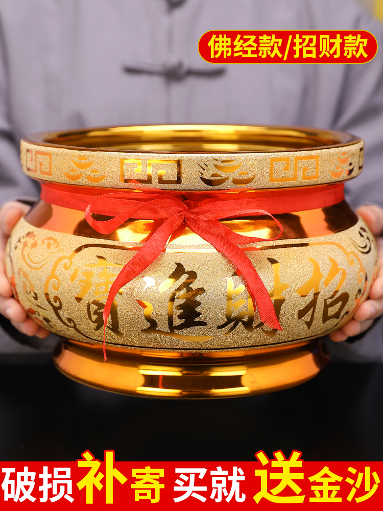 香炉家用室内供奉陶瓷大号插香炉供佛烧香炉佛具用品线香炉熏香炉