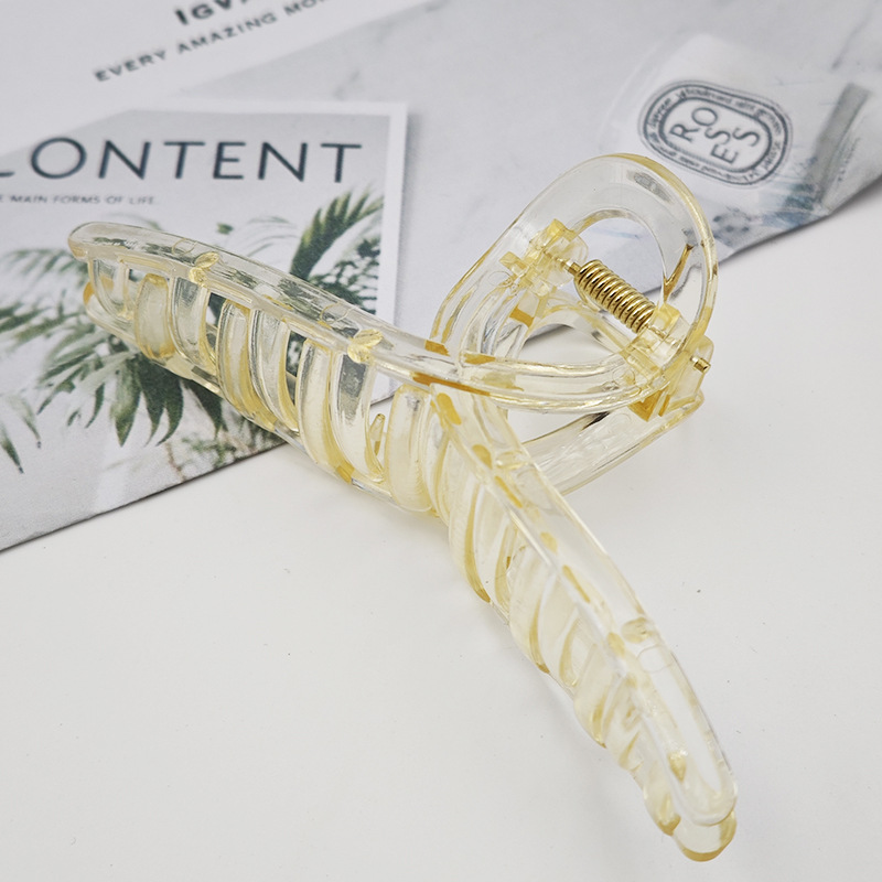 60g Weight Hair Claws Hair Accessories Type 1 Piece Quantity Holiday, Daily Occasion Plastic Material Solid Color Pattern Women's Gender Spray Paint Design Simple Style, Classic Style Style Women's Simple Style Classic Style Solid Color Plastic Spray Paint Hair Claws 9