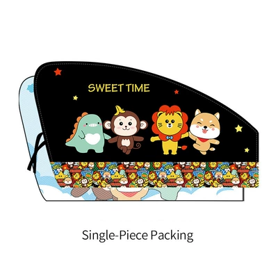 Car curtains baby sun protection and heat - black-good-times-main-driver