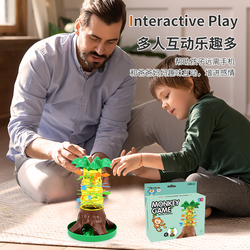 상호 작용하는 교육 어린이 장난감 아래로 장난감 등반 원숭이 국경 새로운 SOMERSAULT 원숭이 게임
