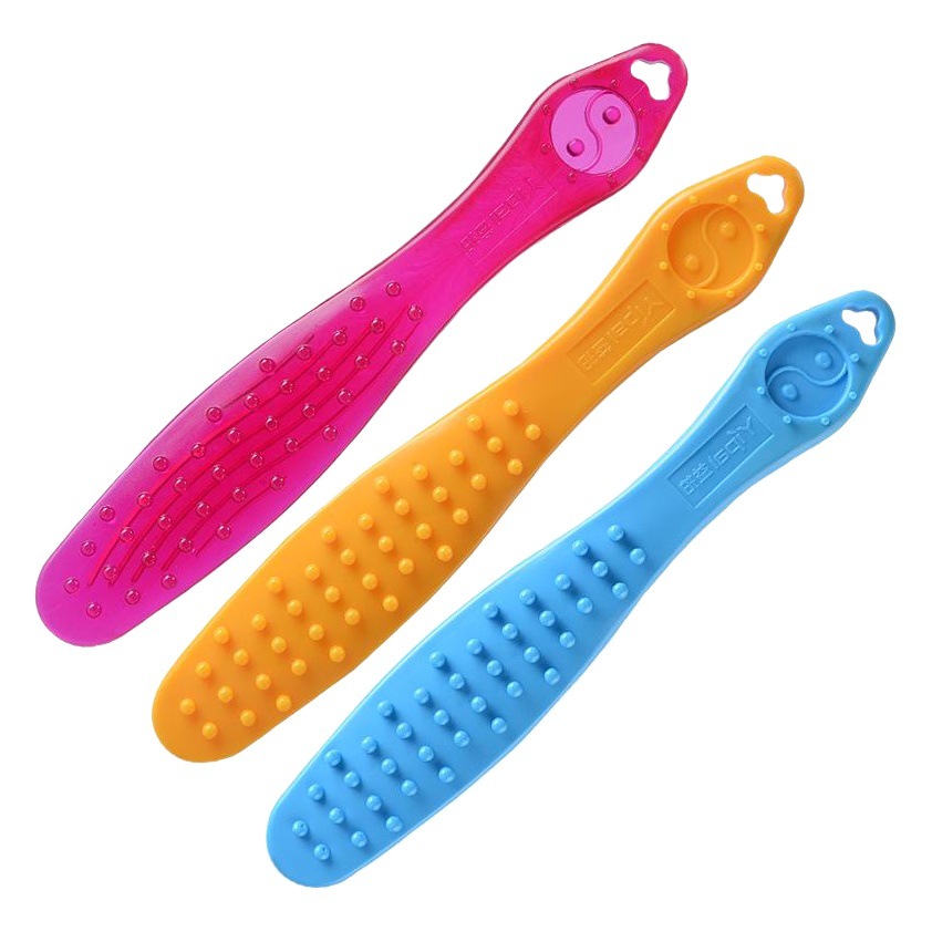 Barra de masaje de silicona para meridianos, para acupuntura, barra de masaje para fitness, masajeador de espalda, herramienta de cuidado de la salud meridiana para uso doméstico.
