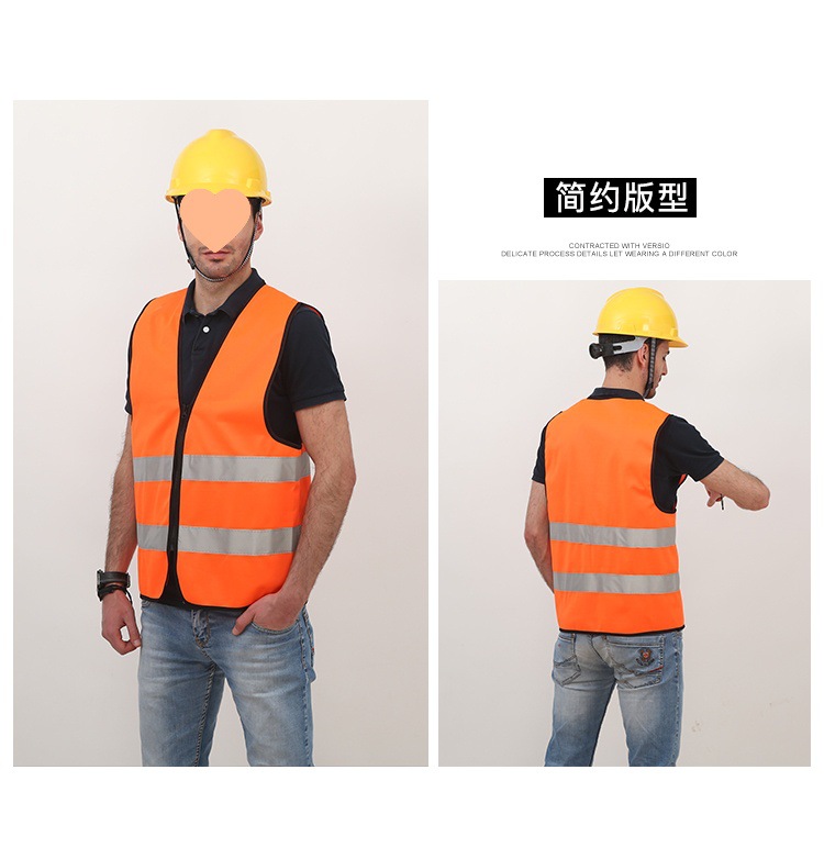 chaleco reflectante chaleco reflectante chaqueta chaqueta fluorescente de tráfico de luz nocturna chaqueta de seguridad conductor sanitario con cremallera