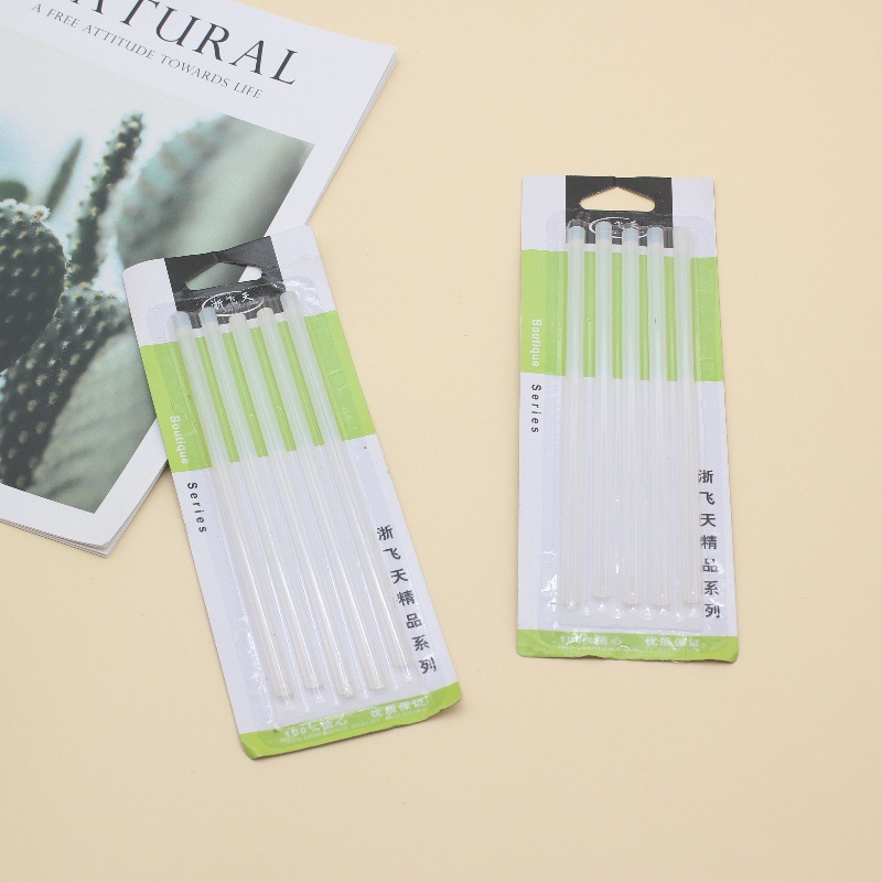 吸卡五支装家用热熔胶手工高粘度透明胶棒diy饰品固定胶枪专用