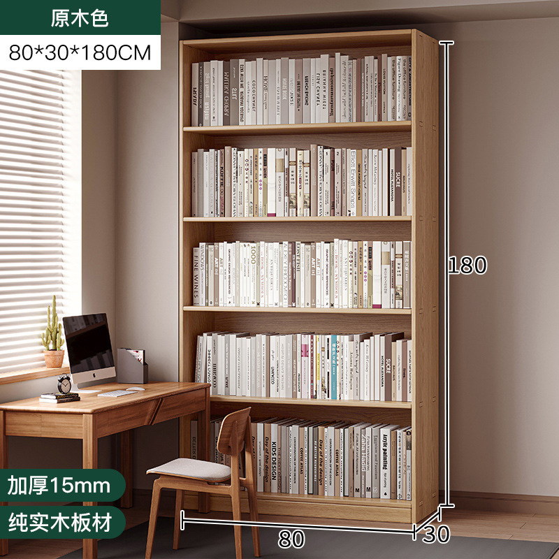 Estantería de esquina de madera maciza Estante de piso Gabinete de pino de ranura estrecha Gabinete de almacenamiento doméstico para niños Sala de estar Librería simple