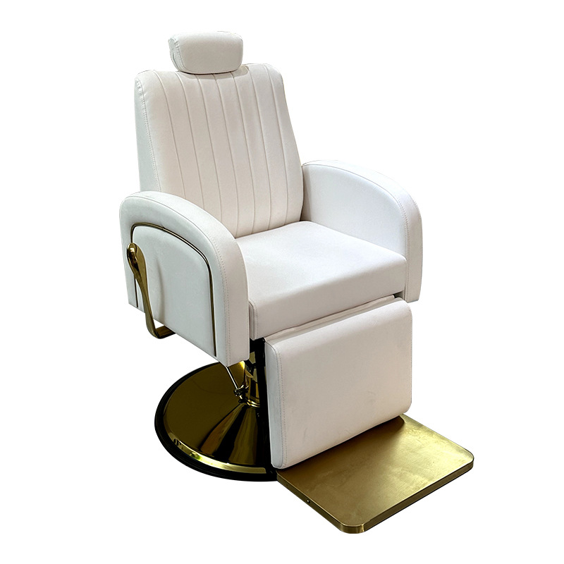 Silla de barbería transfronteriza especial, silla de barbería retrógrada de alta gama, silla de barbería confortable, silla de afeitar con forma de corte de pelo