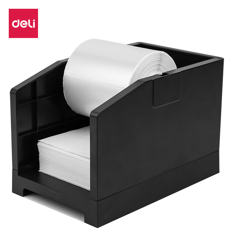 Deli 15208-side single box paperless bin label external roll paper surface single bracket set bar code printer bracket