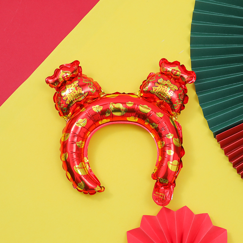 설날 머리띠 풍선[복주머니] 50개