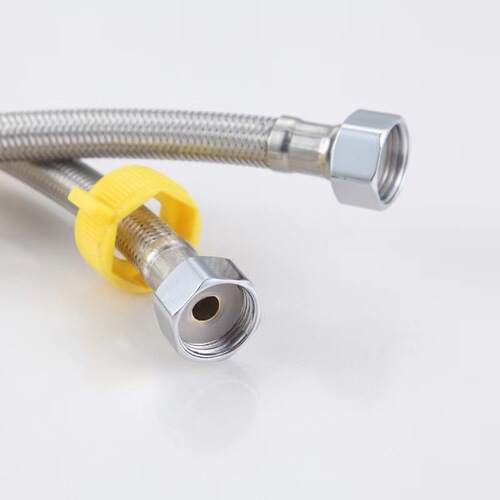 Water inlet hose explosion-proof steel wire pipe faucet hot and cold water pipe water heater water inlet pipe 304 stainless steel high pressure water pipe
