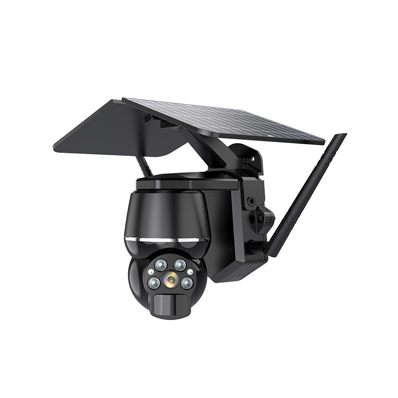 ICAM + 360 grados CCTV HD 4 millones Monitores impermeable al aire libre inalámbrico 4G vigilancia solar Cámara