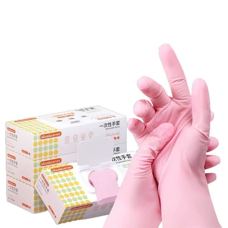 Durable disposable rubber waterproof long gloves