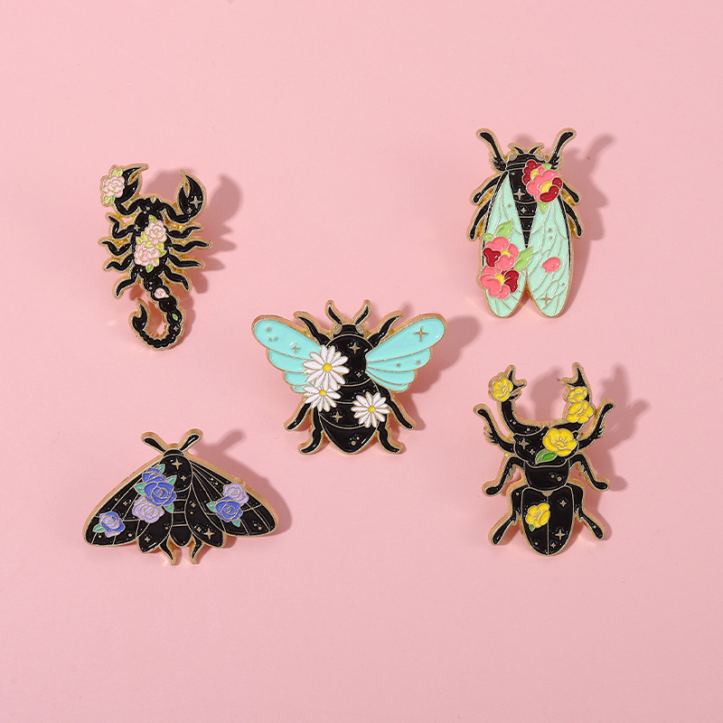 Fashion Insect Alloy Plating Unisex Brooches display picture 2