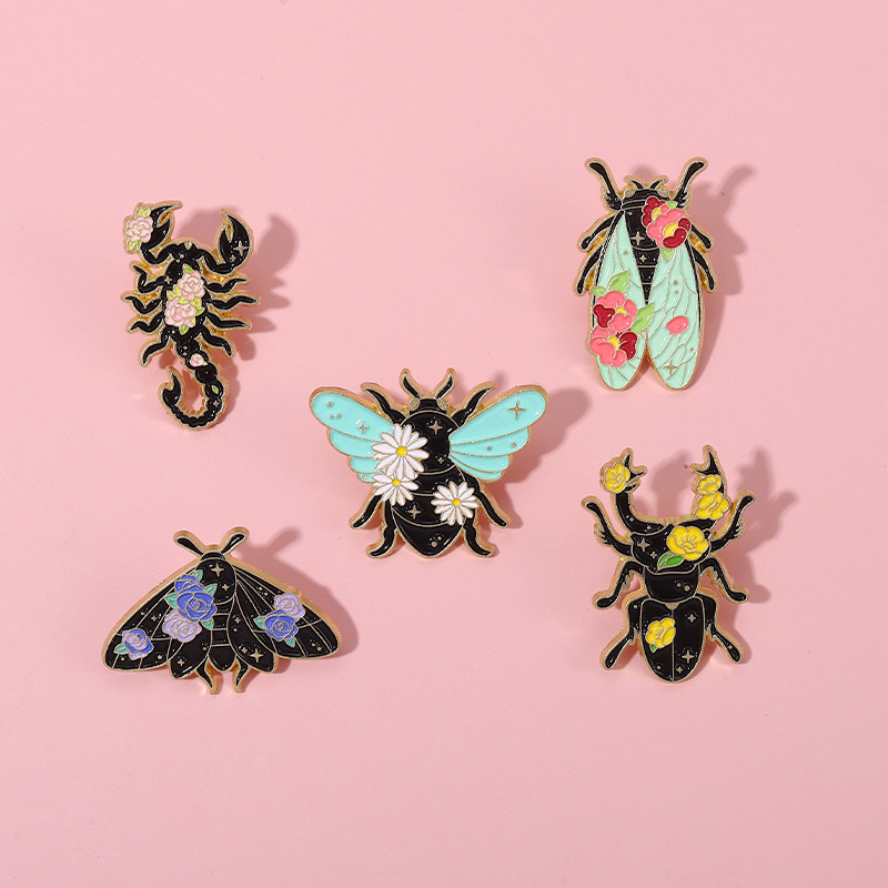 Brooches Classification Fashion Pin Insect Alloy Plating Unisex Brooches
