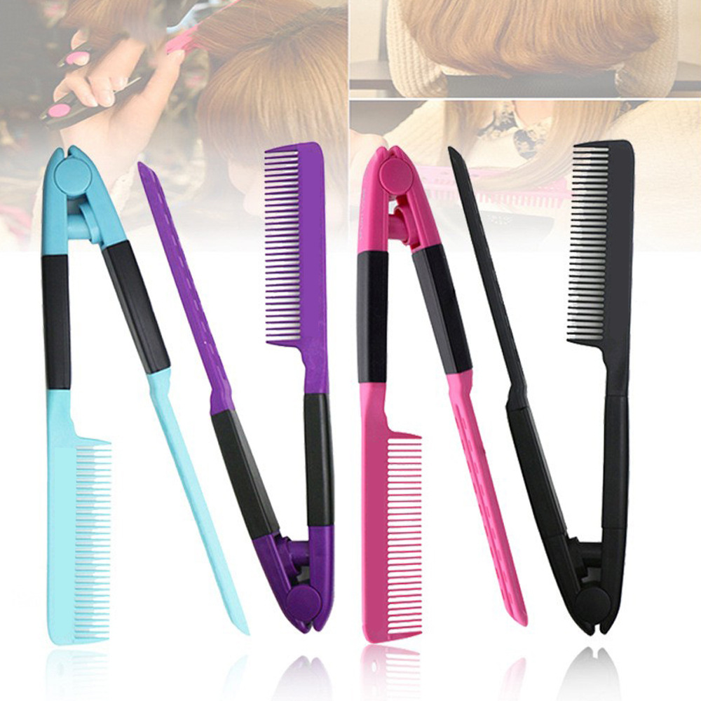 Factory spot V-shaped straight hair comb styling hair salon household non-static hair comb plastic plywood comb Spring
