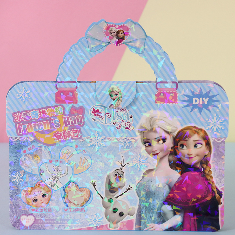 Pegatinas de dibujos animados para niños Conjunto de chicas lindas Pintura Vestir para colorear Belleza Hecho a mano Paquete de regalo de libro tranquilo de bricolaje