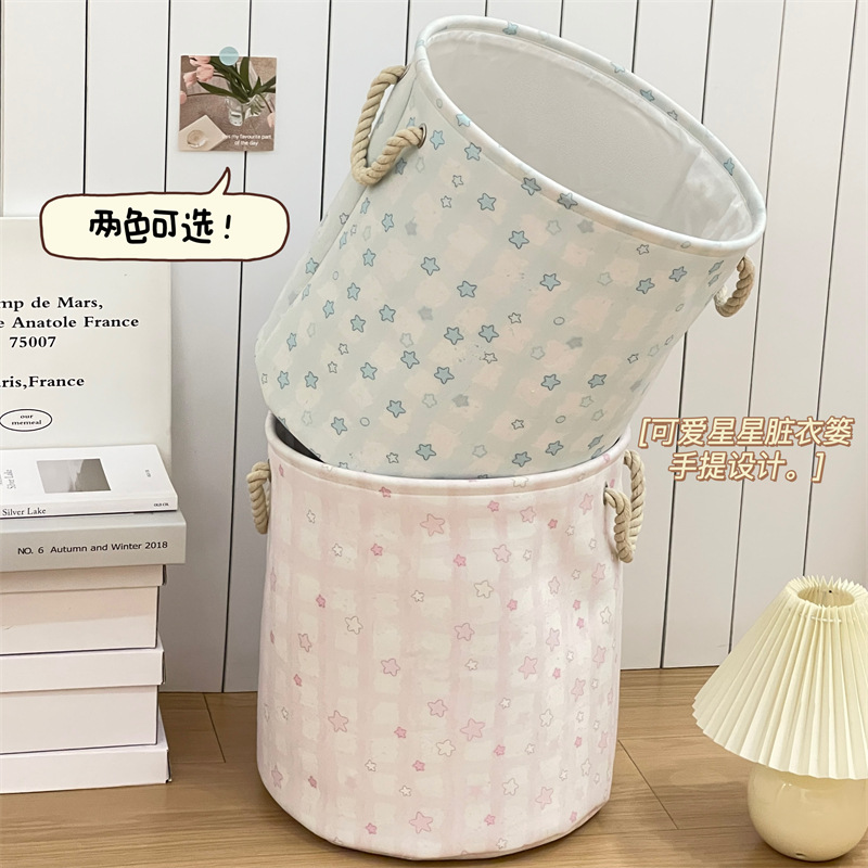 Linda canasta de ropa sucia plegable inodoro doméstico canasta de almacenamiento de ropa sucia baño dormitorio dormitorio canasta de ropa sucia grande