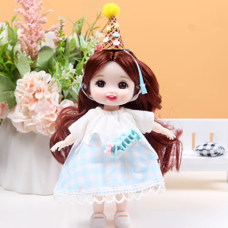 17 cm caja de regalo conjunto de marea constante muñeca Barbie muñeca muñeca cambiante articulaciones muñeca estand móvil