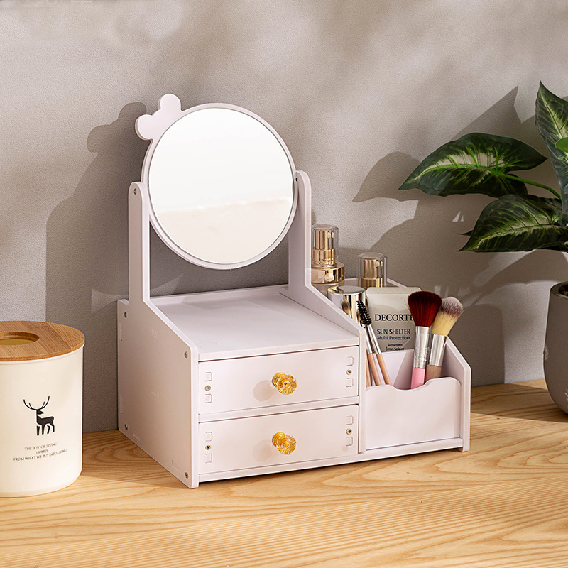 Cross-Border Cosmetics Storage Box Desktop Household Large-Capacity Skin Care Product Storage Rack Drawer-Type Storage Rack with Drawers