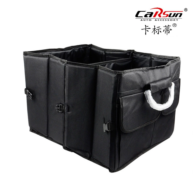 Фабрика прямой автомобильный ящик для хранения черный ящик для хранения ткани Оксфорд багажник автомобиля сумка для хранения логотип
