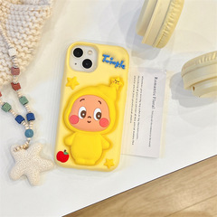 卡通立体支架星星人iPhone14/13适用12苹果16/15PROMAX手机壳防摔
