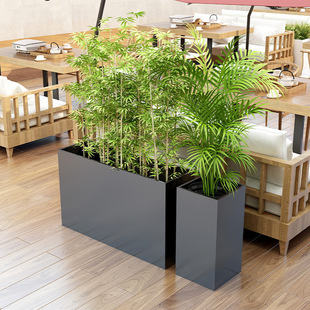 Outdoor Stainless Steel Flower Box, Iron Flower Bed Combination, Outdoor Partition, Courtyard Flower Trough, Commercial Street Greening Planting Box