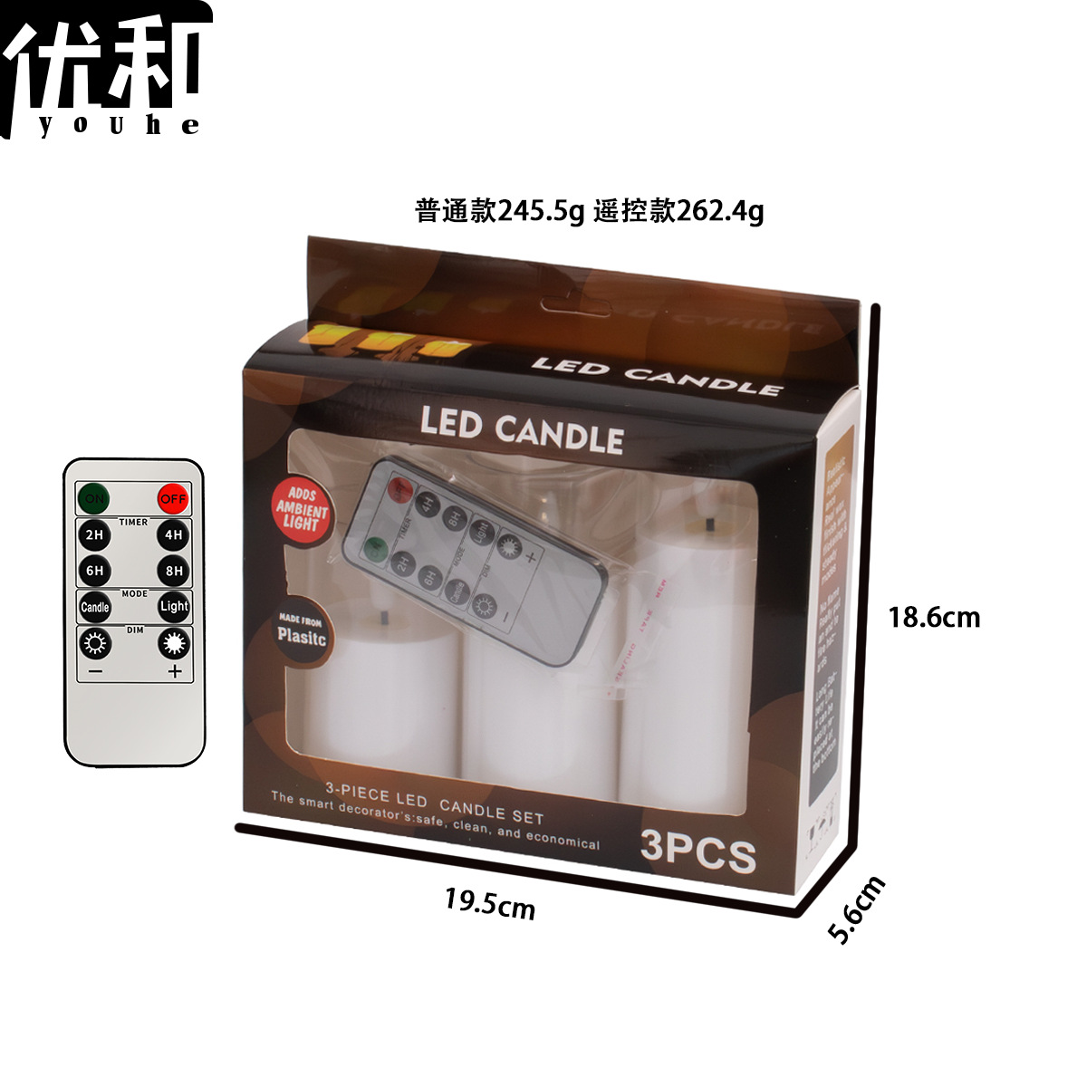 순백색 3피스 리모콘 모델