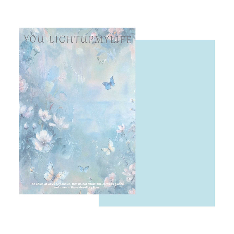 Huaxi pintura al óleo siciliana papel de embalaje de estilo de alto nivel de sensación de paquete de papel floral serie de materiales de embalaje de flores