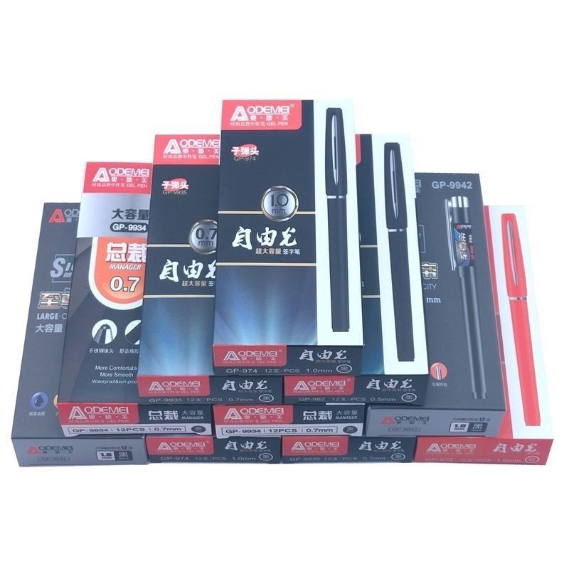 Capacious rollerball pen for students
