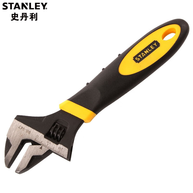 史丹利大开口多功能活络板手双色柄铬钒钢活动扳手6英寸8英寸10寸