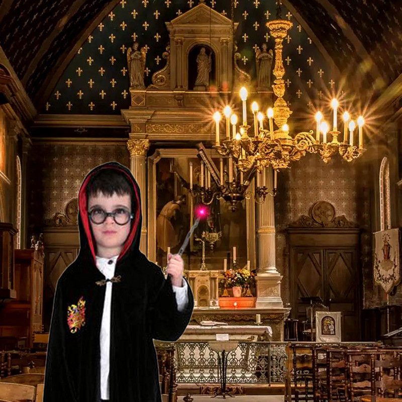 Transfronterizo nueva varita de control remoto LED vela electrónica Halloween varita mágica atmósfera decoración misterioso rendimiento apoyos