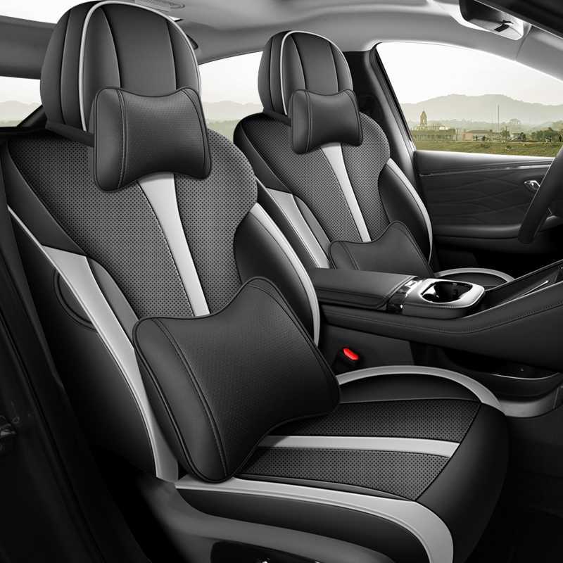 Modelə uyğun (Original) oturacaq örtükləri — Universal Seat Covers for - night-shadow-black-gray-deluxe-note-car-model-year-rear-row-half-cover