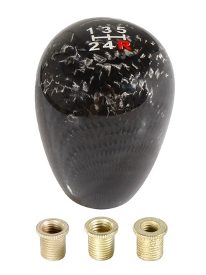 Cross-Border Automotive Modification Supplies Carbon Fiber Gear Shift Knob 5-Speed 6-Speed Gear Handle Duck-Shaped Shift Lever (Cab and accessories) - 5-speed