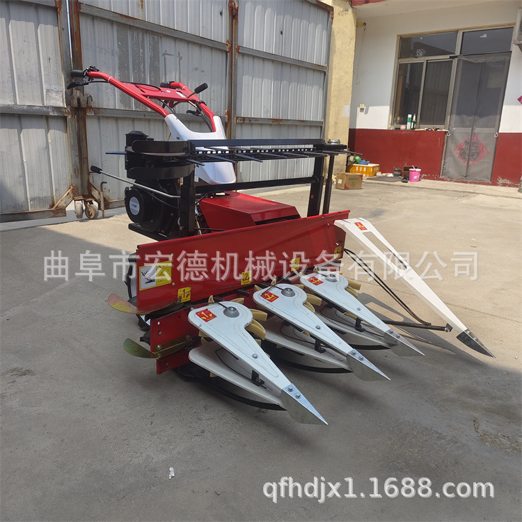 小型稻谷收割机 柴油版自走式割晒机 汽油苜蓿草割倒机视频