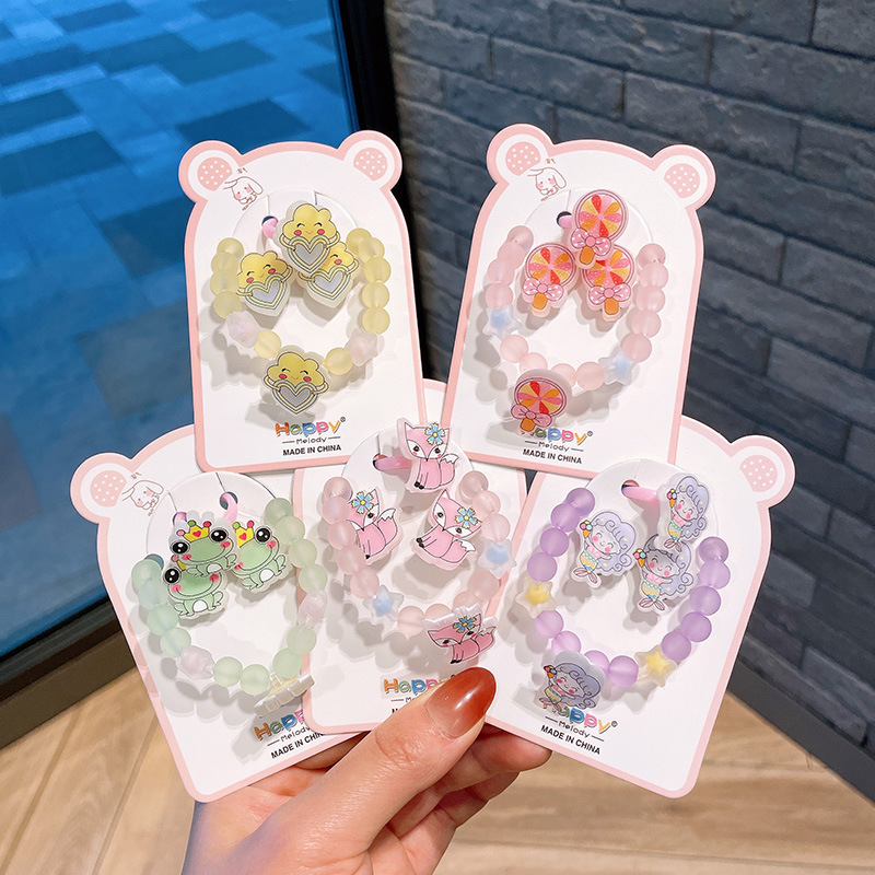 Children's cartoon beaded bracelet