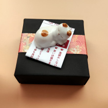 可爱仿真陶瓷猫咪写字桌壁橱摆件摆件汽车摆件送同学闺蜜生日礼物