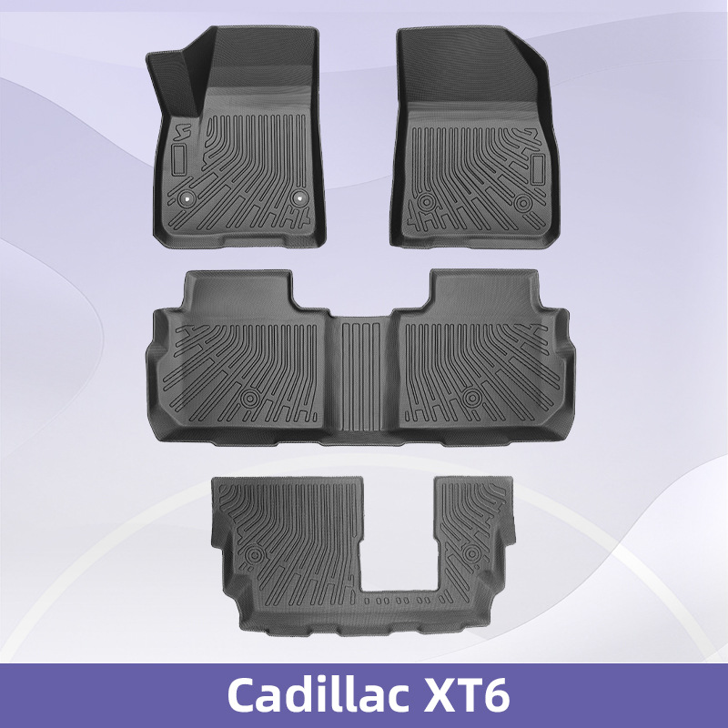 Aplicable a Cadillac XT6 TPE Foot Pads 3D All Weather Foot Pads Backpack Pads Backpack Pads