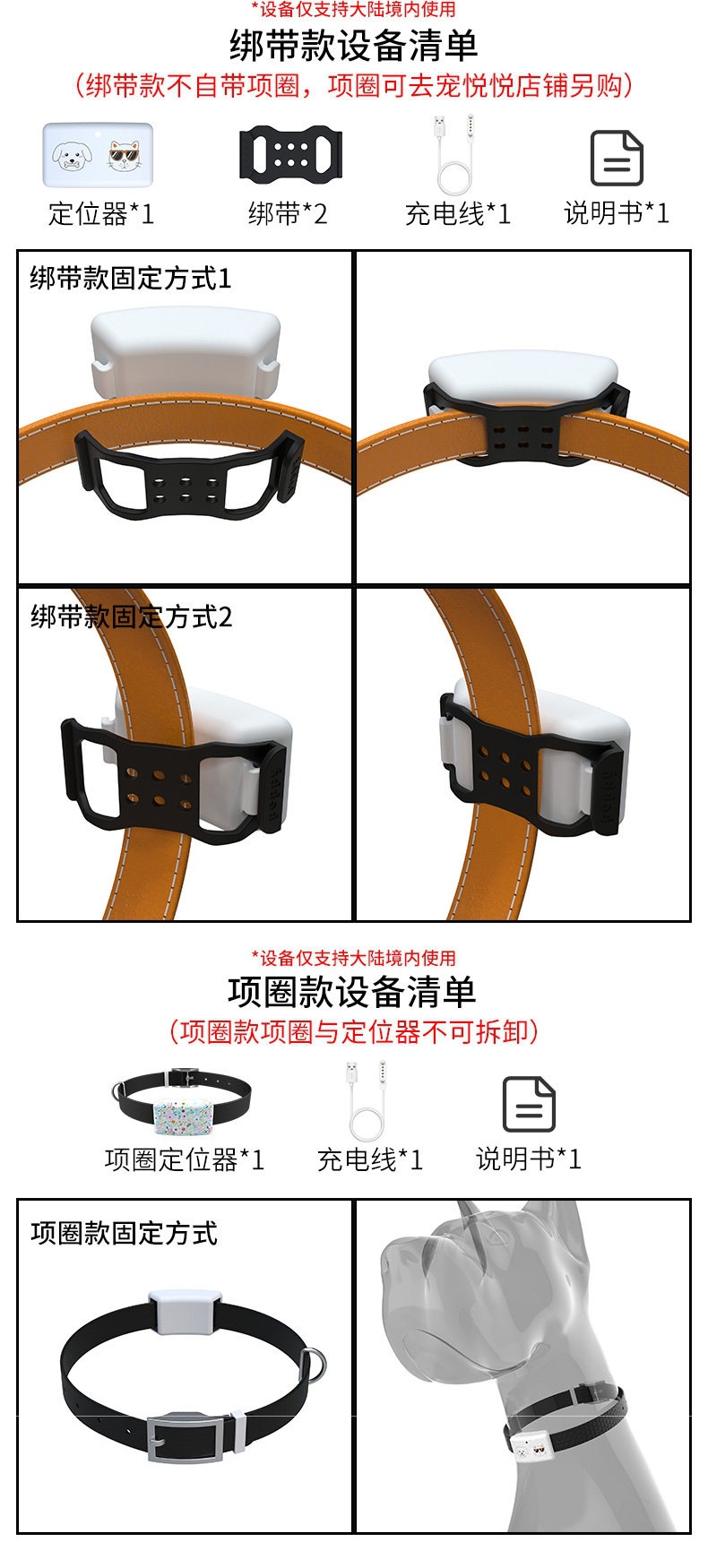 Chong Yue Yue Pet GPS Locator Anti-Loss Device Smart Collar for Cats and Dogs, Waterproof Motion Monitoring Tracker