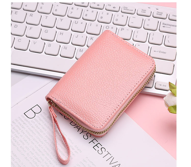 45g Weight Synthetic Leather Lining Material Zipper Closure Type Card Holder Bags Type Daily Occasion Pu Leather Material Solid Color Pattern All Seasons Season Unisex Gender Casual, Sweet Style Square Shape Unisex Solid Color Pu Leather Zipper Card Holders 14