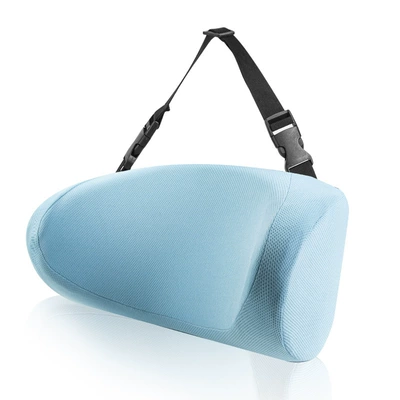 Headrest side sleeping pillow soft memory - sky-blue