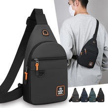 防泼水多功能斜挎包跨境新款简约旅行单肩包日常通勤商务男士胸包