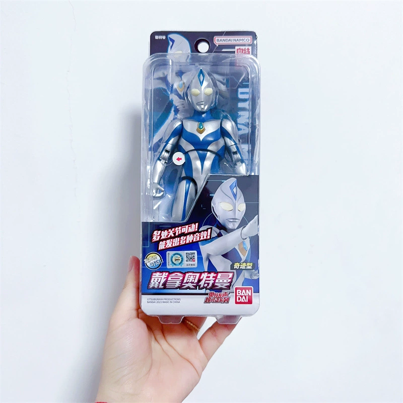 Bandai, Ultra, подвижная минифигурка, Ultraman Tiga, игрушка, издаёт звуки