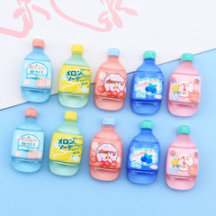 網紅飲料果汁瓶 創意新款diy樹脂配件奶油膠手機殼頭飾髮夾材料包