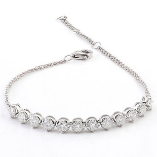 Niche Moissanite Bracelet 18K Gold Customized Accessible Luxury High-End Manufacturer Wholesale 3Mmd Color Moissanite Bracelet