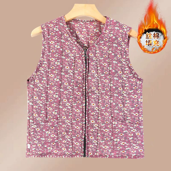 Double-sided vest with zipper