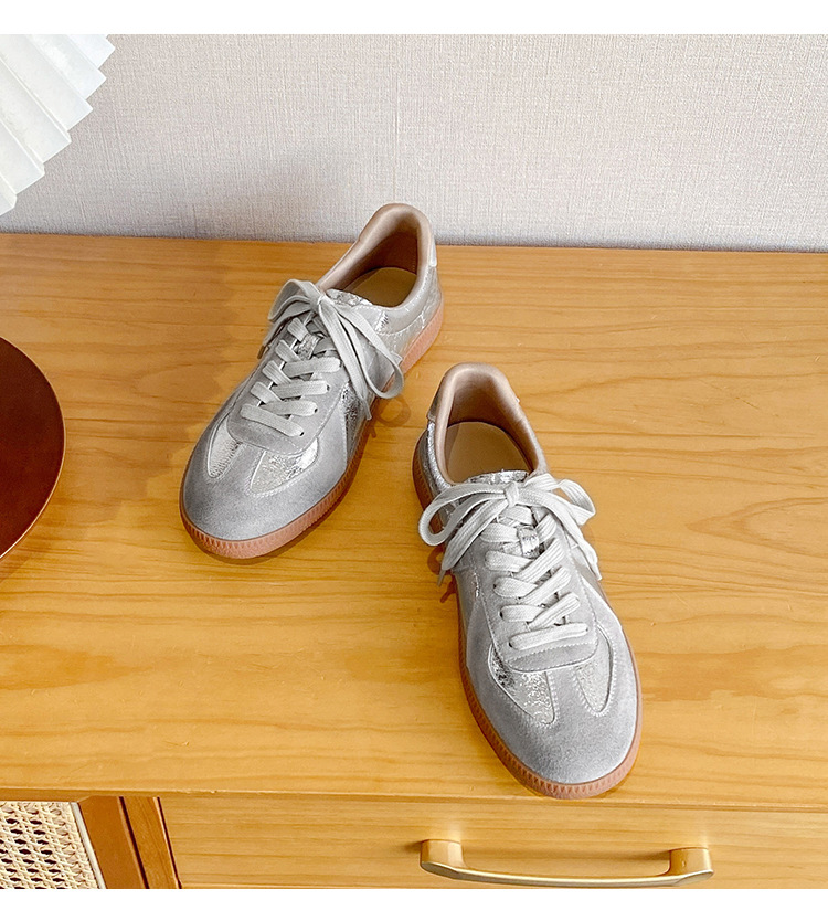Casual Sneakers For Women Versatile Round Toe Trainers Comfy Fit_voghion.com