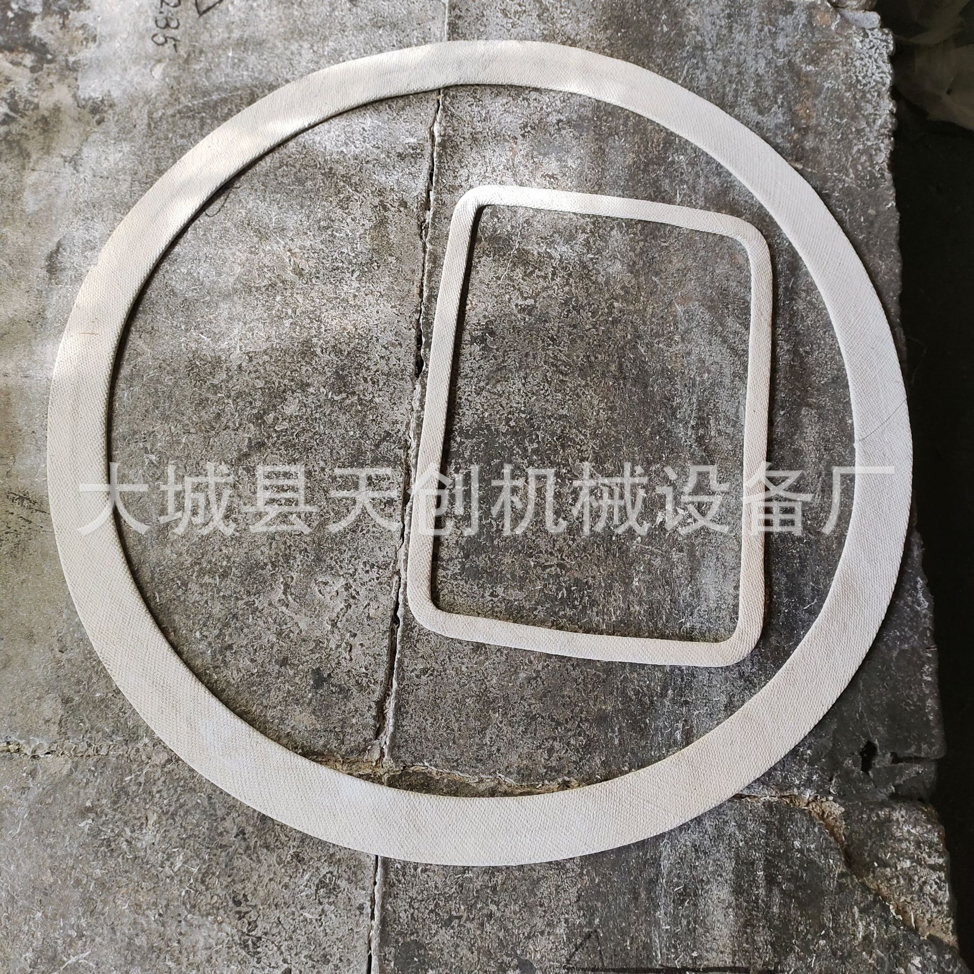 镍铬丝垫片涂胶玻璃纤维垫片 耐高温镍铬丝垫片 陶瓷棉毯垫片