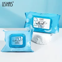 USHAS кросс-граничные спот 30/60 одноразовые салфетки для снятия макияжа очищающие салфетки для лица